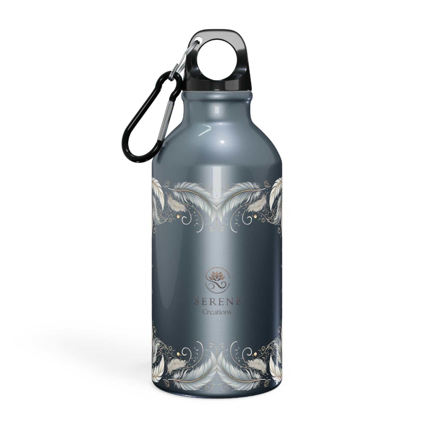 Serene Creations Feather Water Bottle | Stylish Hydration for Your Daily Adventures