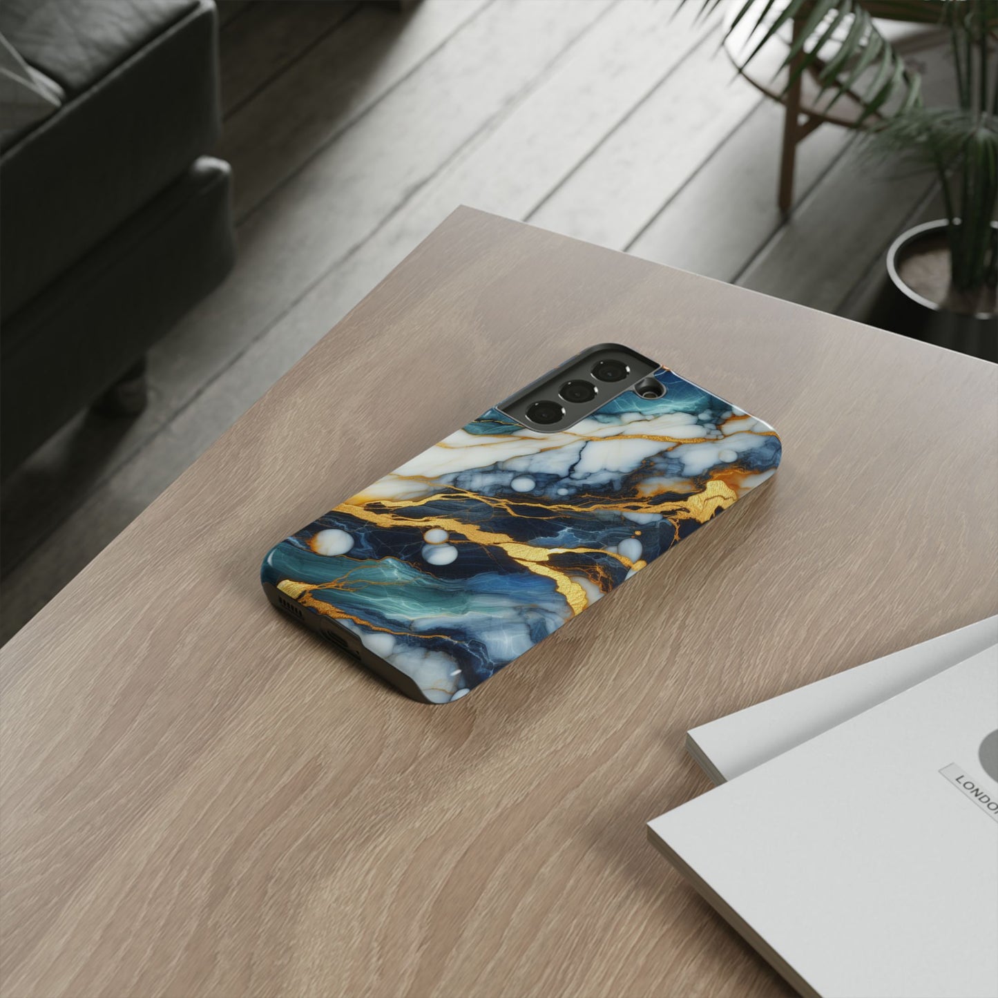 Marble Glow – Artistic Phone Case with Serene Elegance