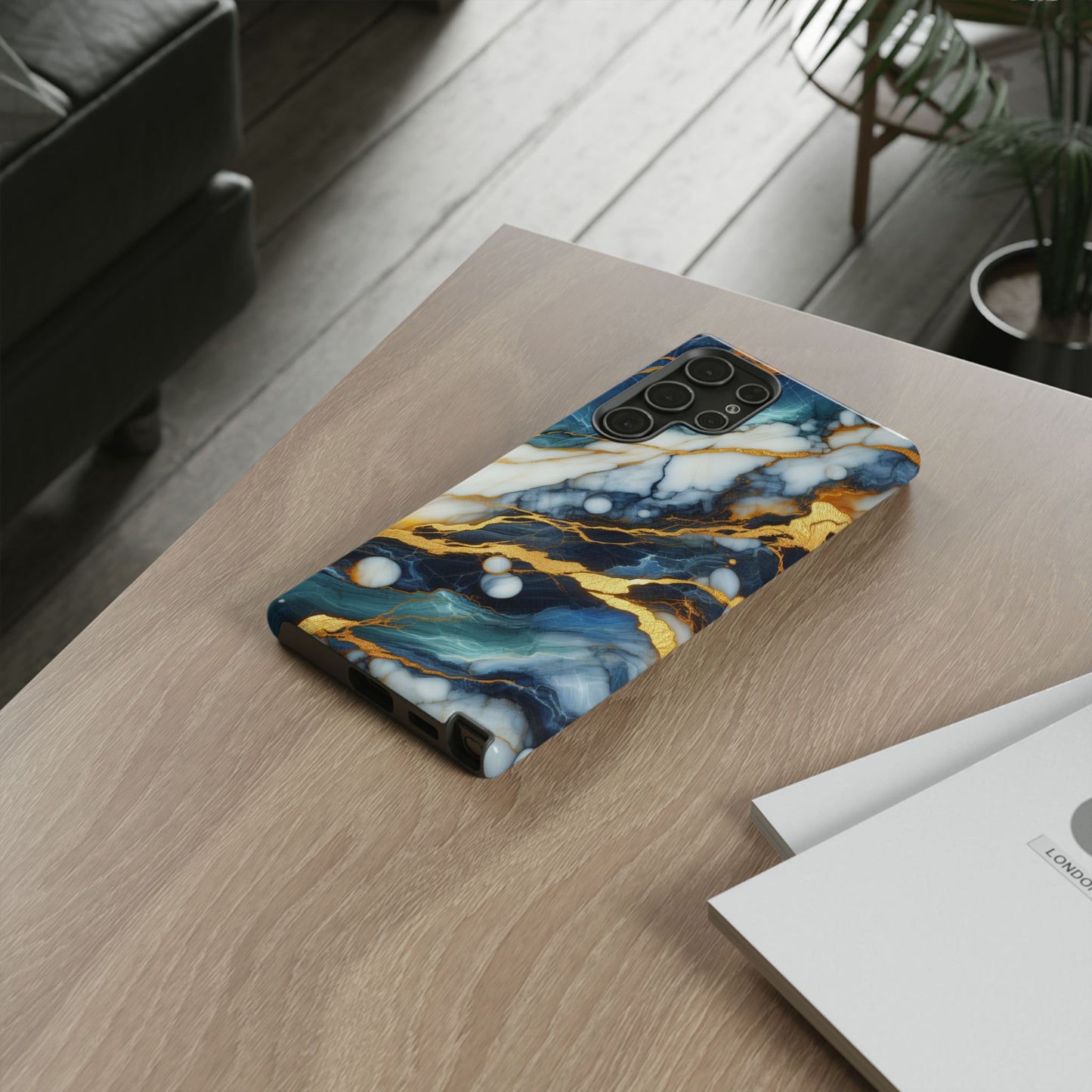 Marble Glow – Artistic Phone Case with Serene Elegance
