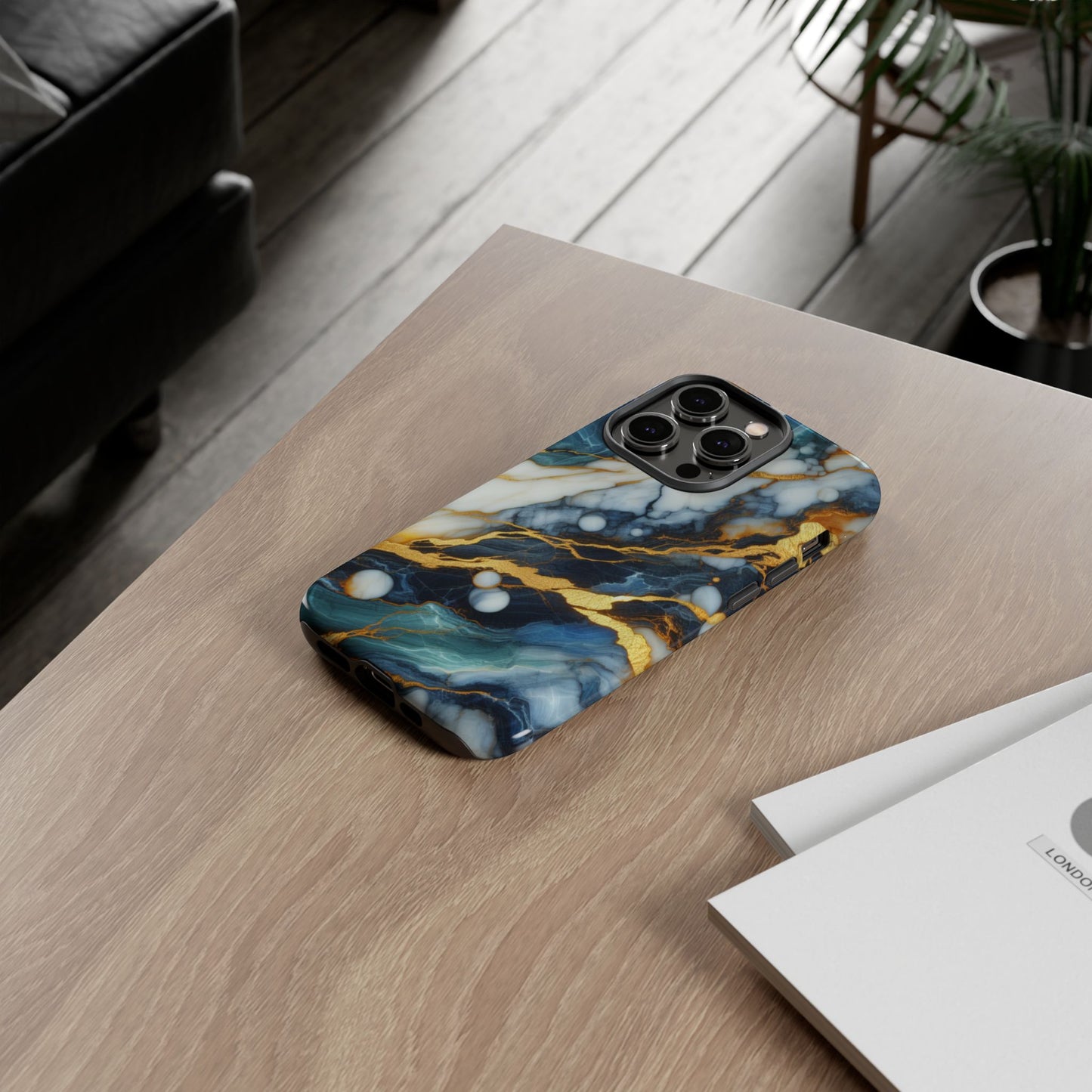 Marble Glow – Artistic Phone Case with Serene Elegance