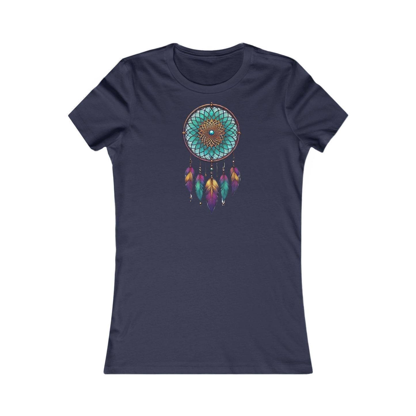 Mandala Dreamcatcher Slim Fit T-Shirt – Soft & Stylish Comfort