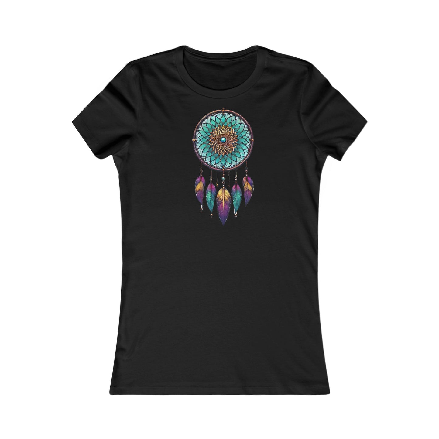 Mandala Dreamcatcher Slim Fit T-Shirt – Soft & Stylish Comfort