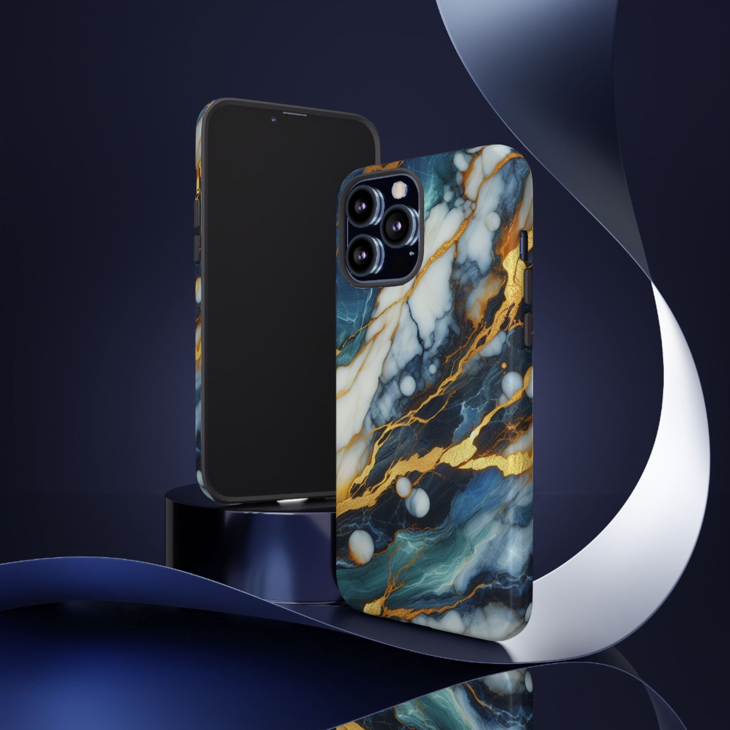 Marble Glow – Artistic Phone Case with Serene Elegance