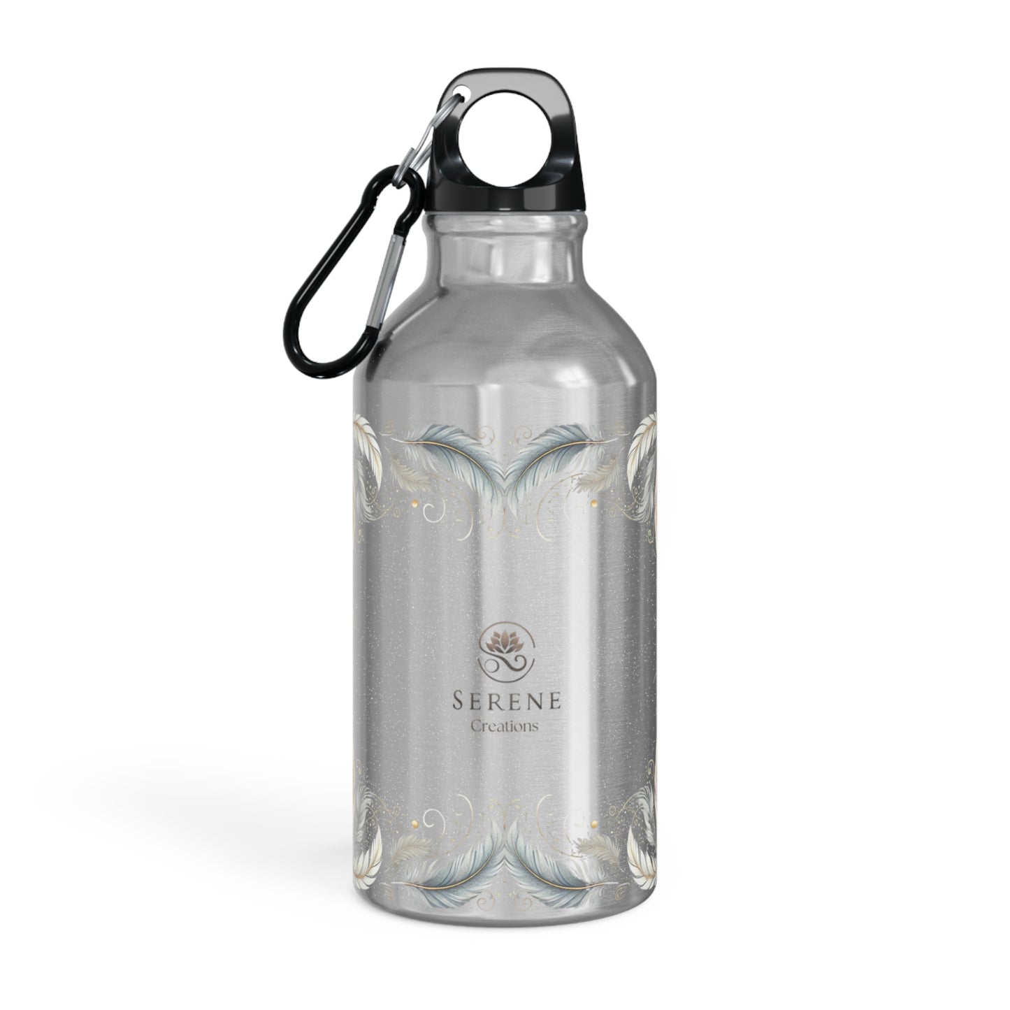 Serene Creations Feather Water Bottle | Stylish Hydration for Your Daily Adventures