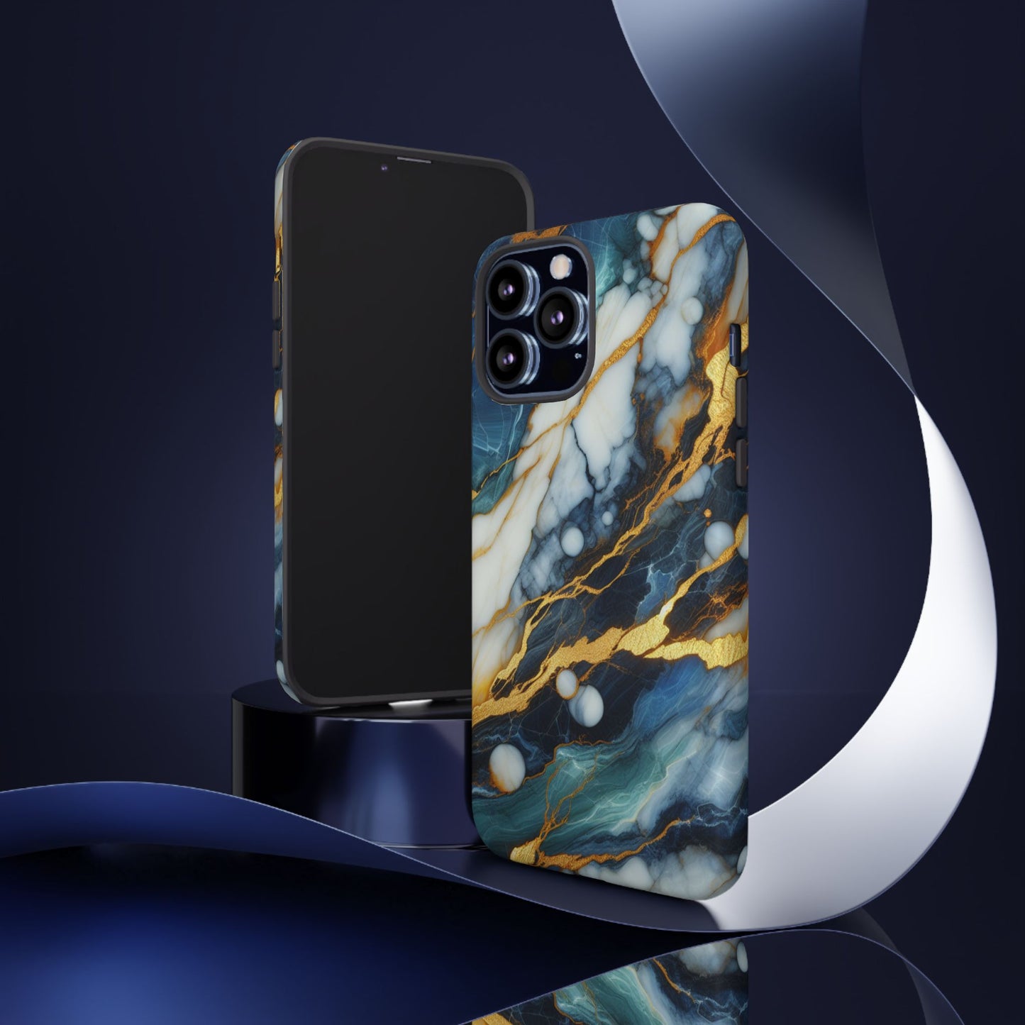 Marble Glow – Artistic Phone Case with Serene Elegance