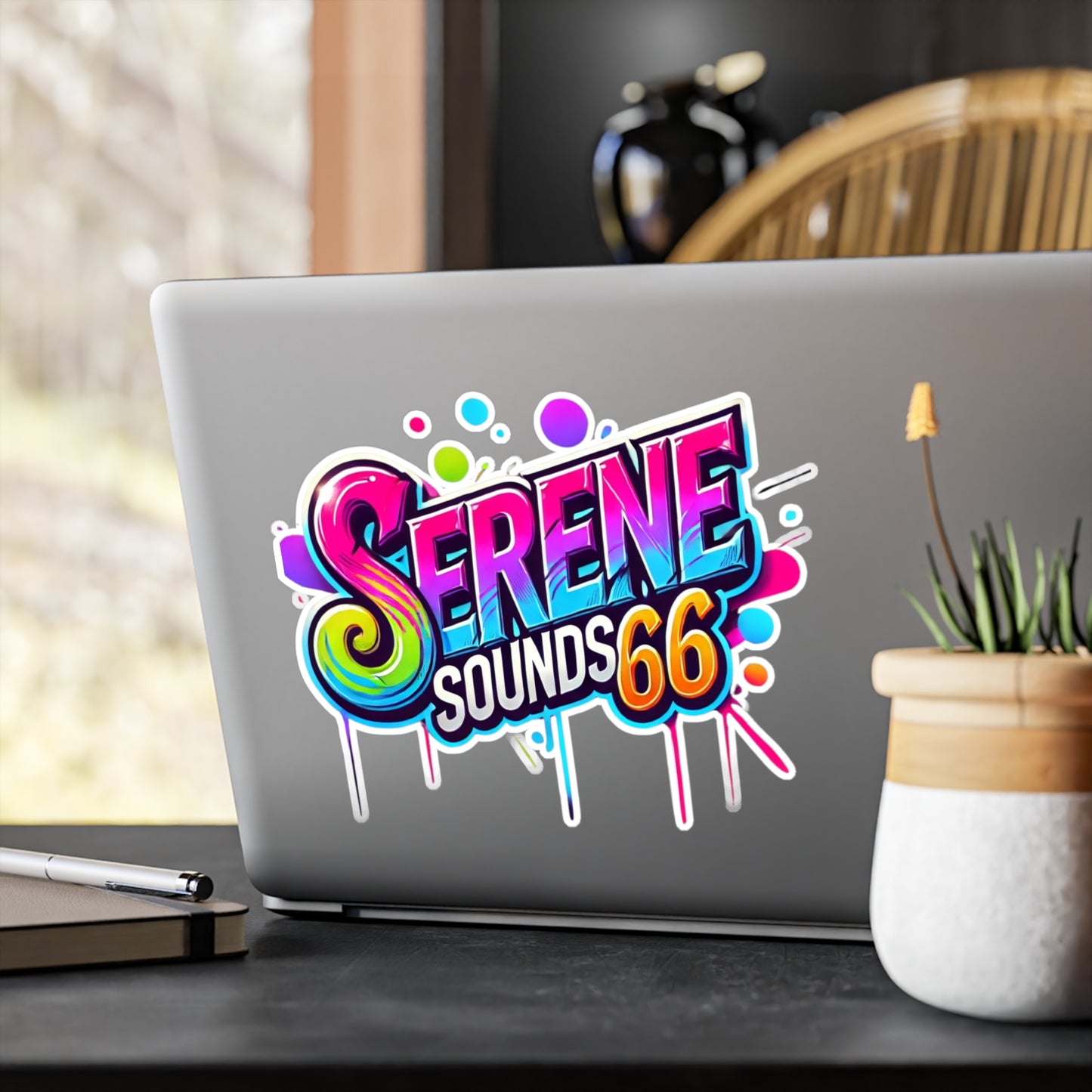 Custom SereneSounds66 Vinyl Stickers – Durable & Weather-Resistant