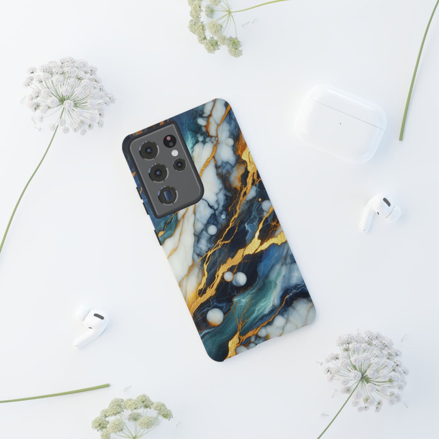 Marble Glow – Artistic Phone Case with Serene Elegance