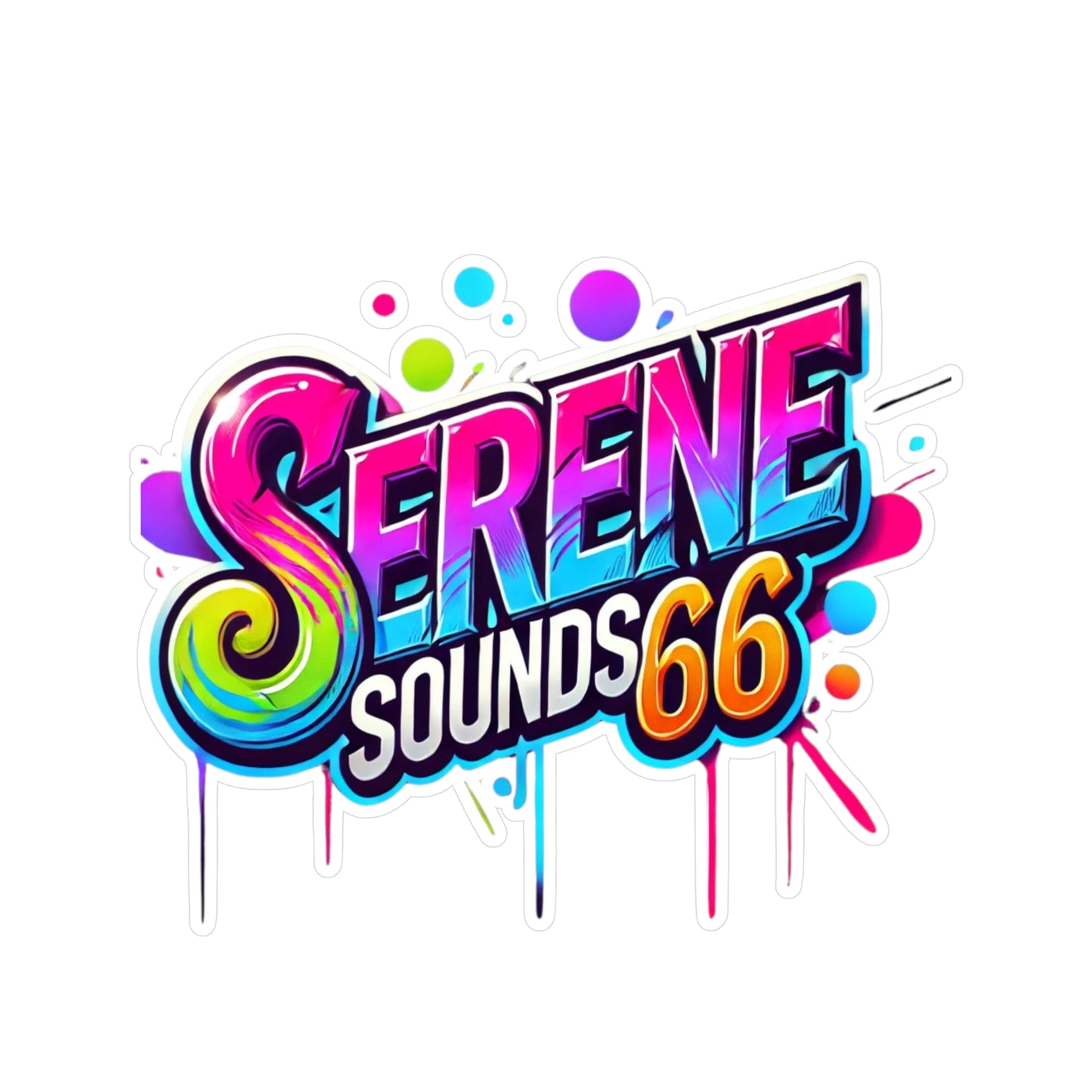 Custom SereneSounds66 Vinyl Stickers – Durable & Weather-Resistant
