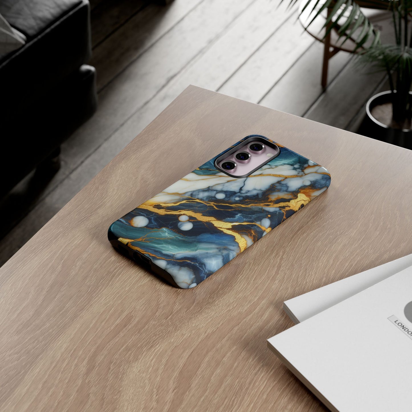 Marble Glow – Artistic Phone Case with Serene Elegance