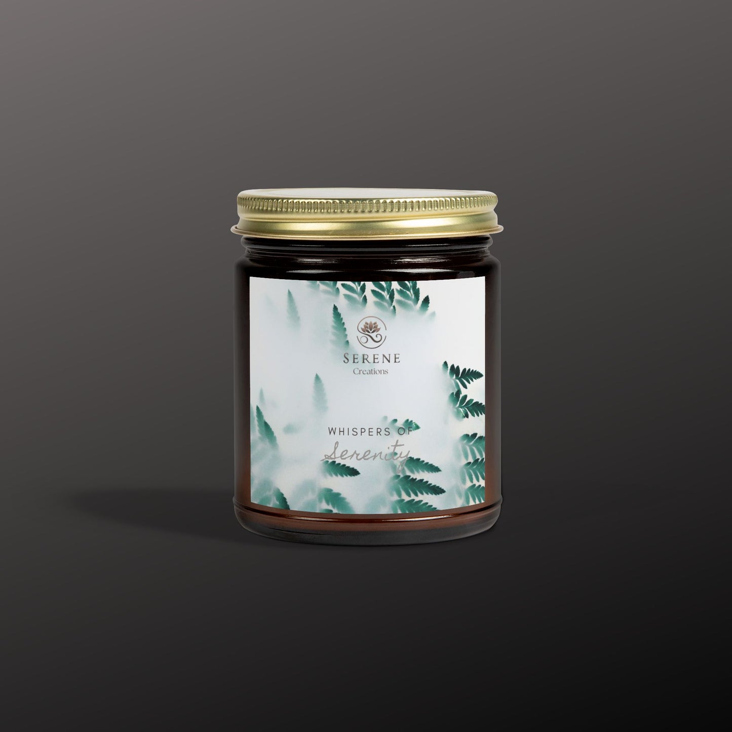 "Whispers of Serenity" Hand-Poured Scented Candle | Elegant Coconut Apricot Wax with Gold Lid