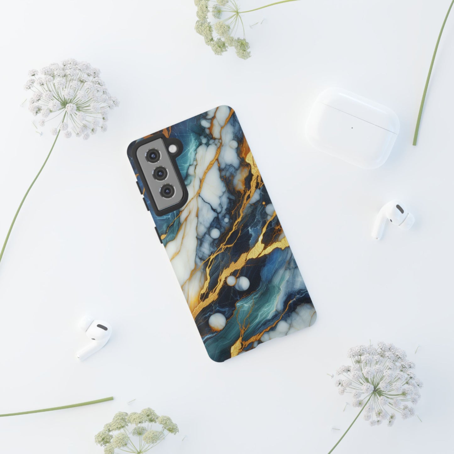 Marble Glow – Artistic Phone Case with Serene Elegance