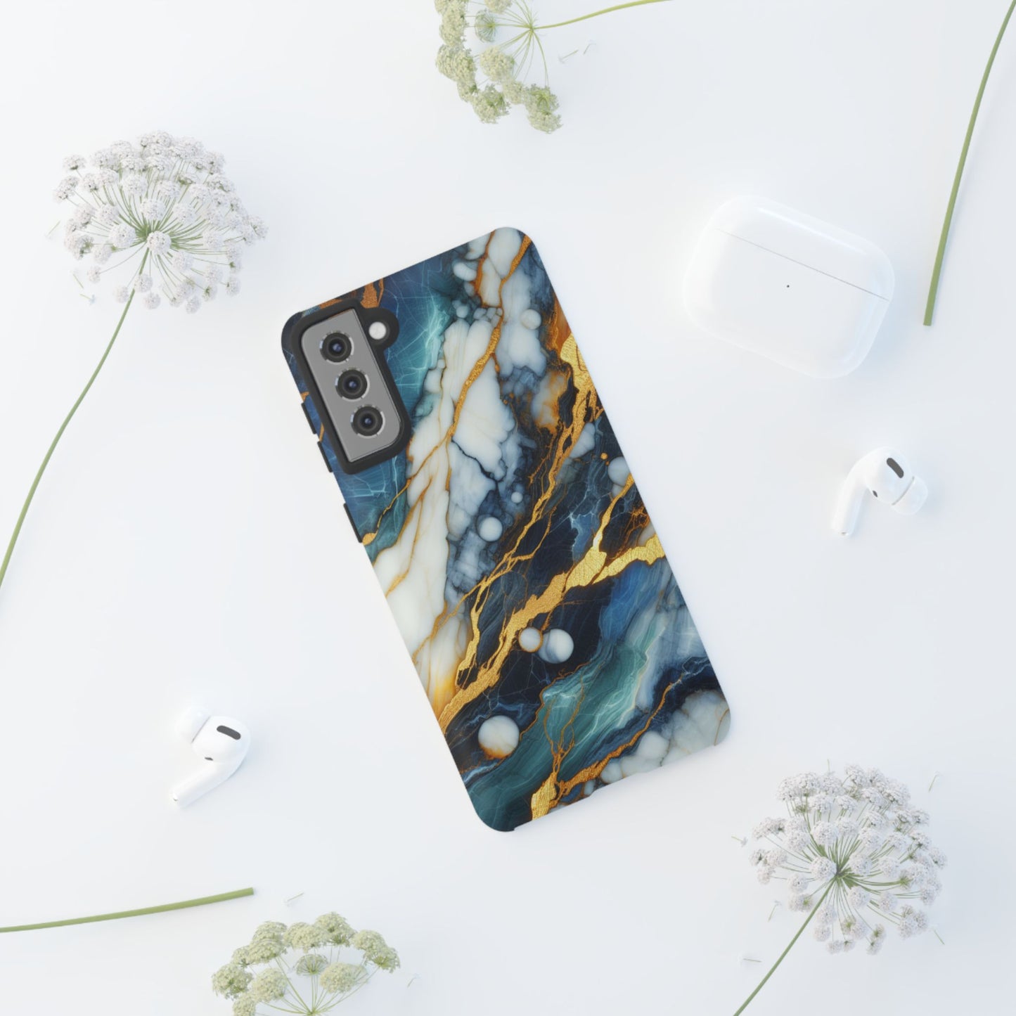 Marble Glow – Artistic Phone Case with Serene Elegance