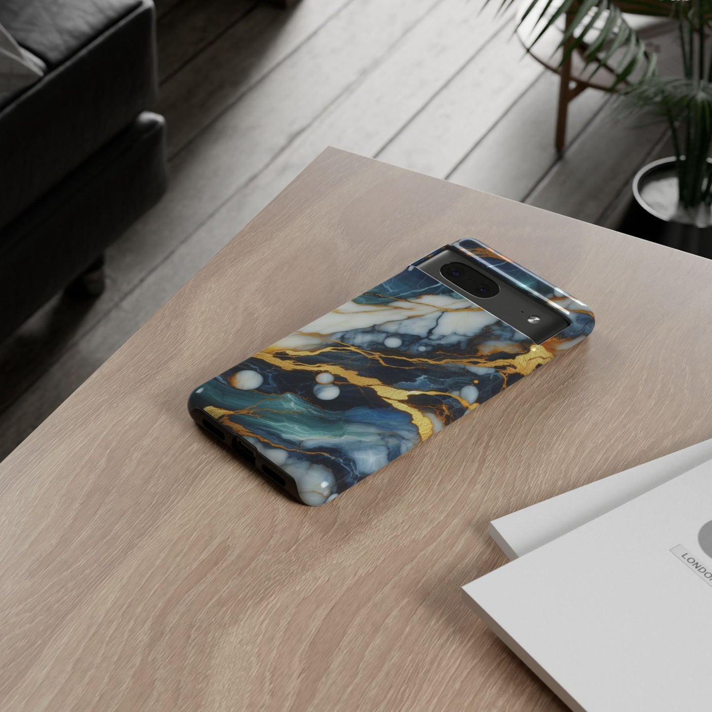 Marble Glow – Artistic Phone Case with Serene Elegance