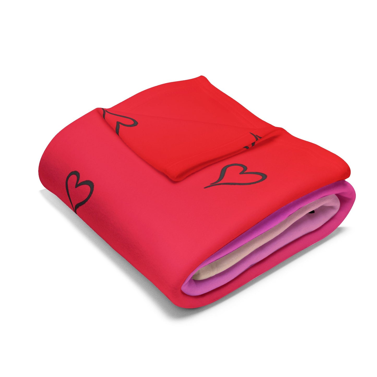 "Love is Our Warmth" Custom Valentine’s Day Fleece Blanket – Soft & Romantic Gift