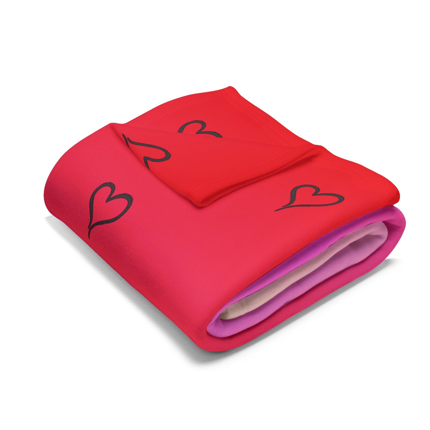 "Love is Our Warmth" Custom Valentine’s Day Fleece Blanket – Soft & Romantic Gift