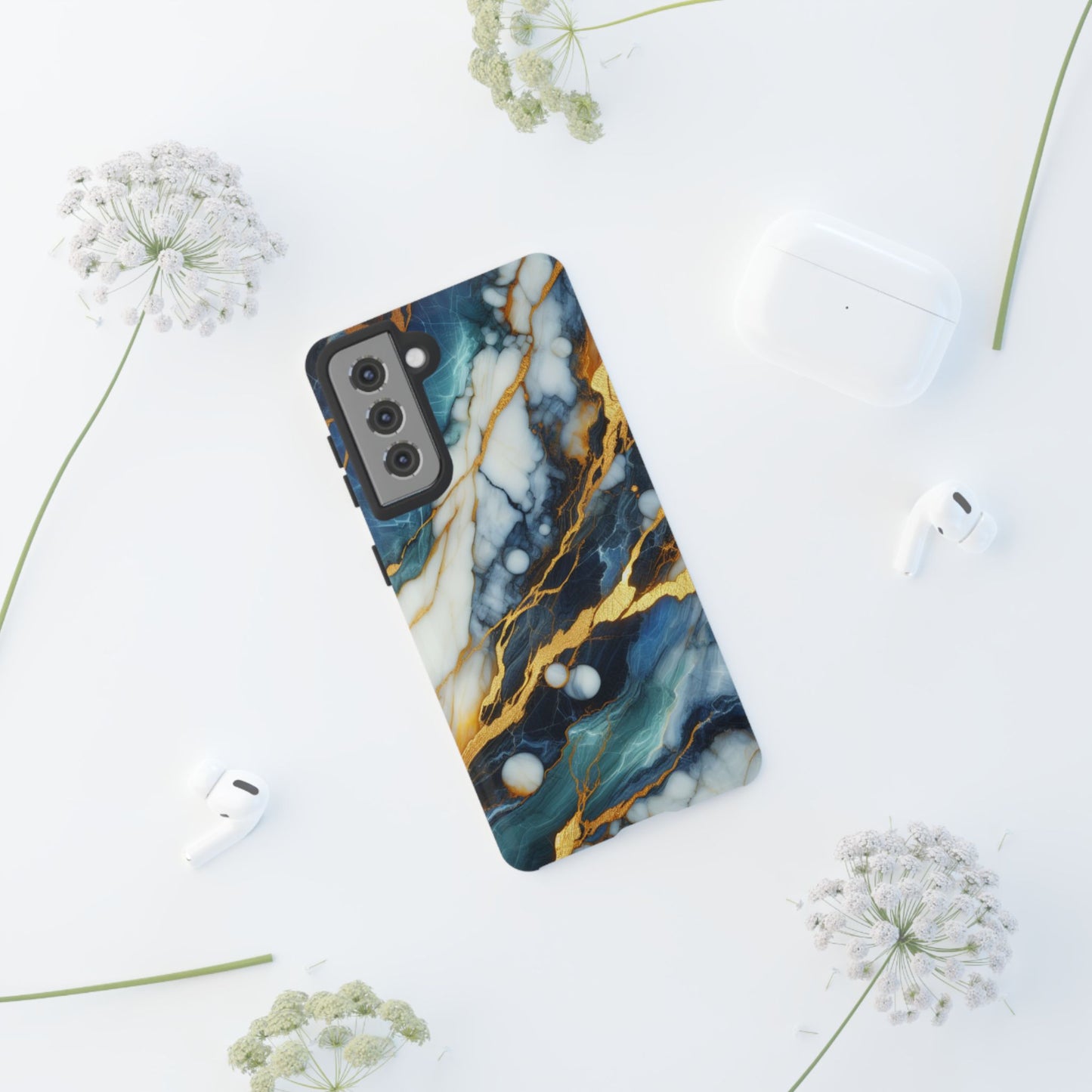 Marble Glow – Artistic Phone Case with Serene Elegance