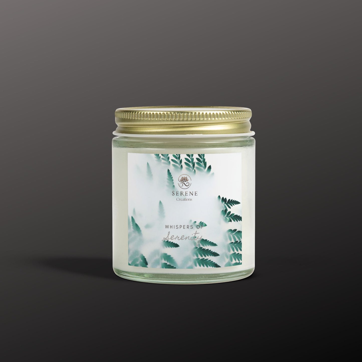 "Whispers of Serenity" Hand-Poured Scented Candle | Elegant Coconut Apricot Wax with Gold Lid