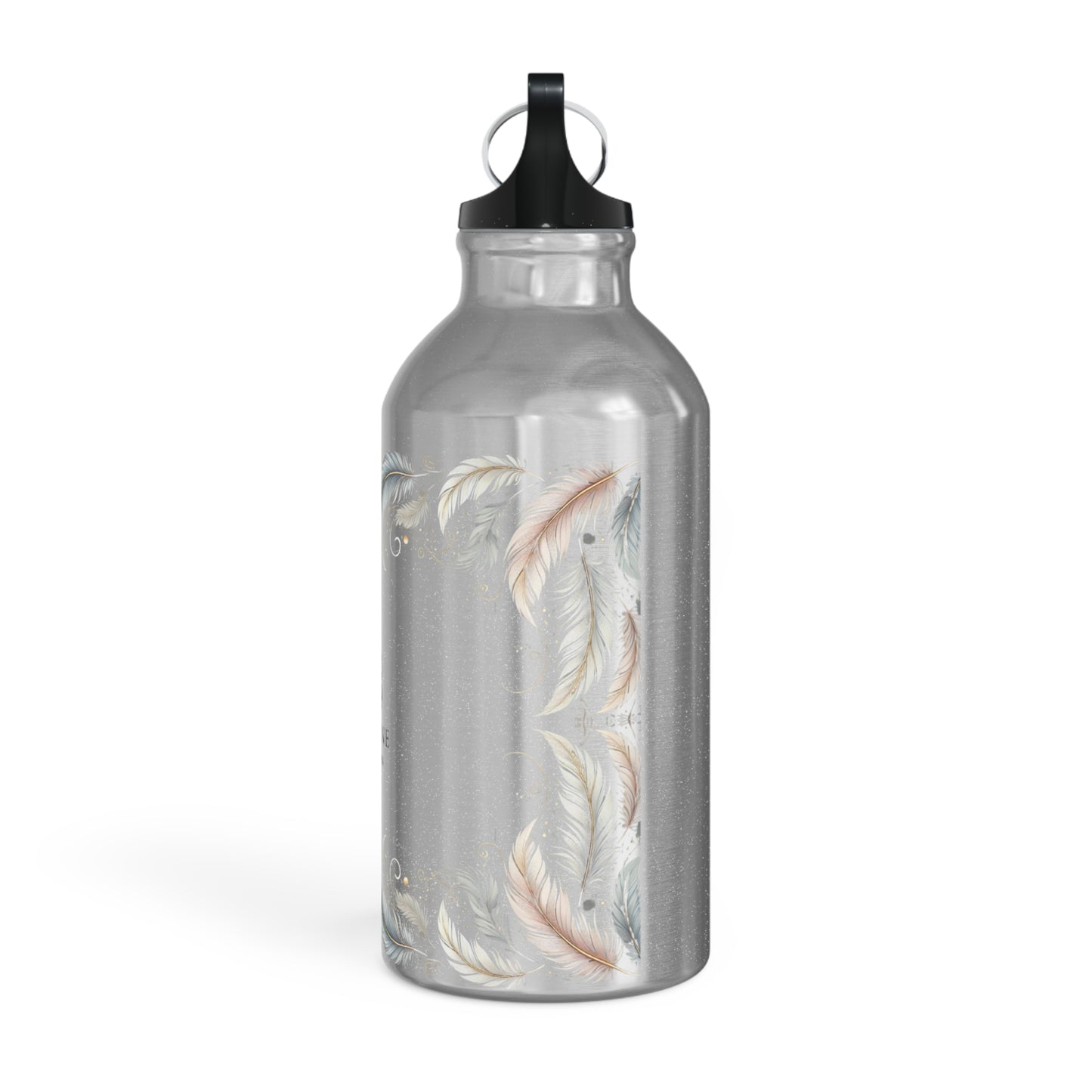 Serene Creations Feather Water Bottle | Stylish Hydration for Your Daily Adventures