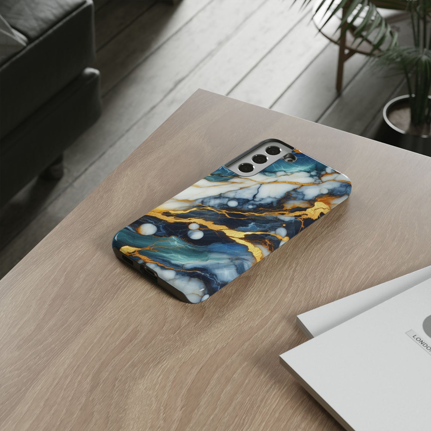 Marble Glow – Artistic Phone Case with Serene Elegance