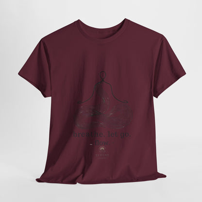 Breathe. Let Go. Flow." Minimalist Line Art T-Shirt – Mindfulness, Yoga & Serenity 🌿✨