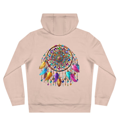Mandala Dreamcatcher Fleece-Lined Hoodie – Cozy & Vibrant Comfort