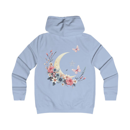 Moonlit Blossoms – Ladies’ College Hoodie with Feminine Fit & Comfort