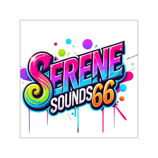 SereneSounds66 Vibrant Stickers - Premium Custom Vinyl Decals
