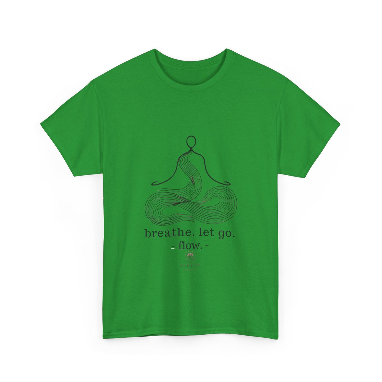 Breathe. Let Go. Flow." Minimalist Line Art T-Shirt – Mindfulness, Yoga & Serenity 🌿✨
