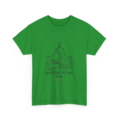 Breathe. Let Go. Flow." Minimalist Line Art T-Shirt – Mindfulness, Yoga & Serenity 🌿✨