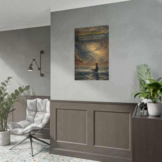 Stillness Speaks Motivational Poster – Fine Art, Semi-Gloss, or Matte Finish | Inspirational Wall Art Print