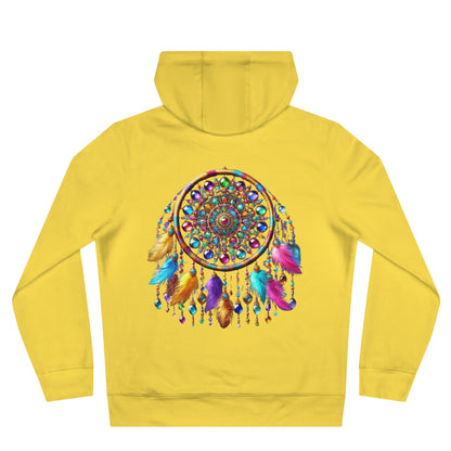 Mandala Dreamcatcher Fleece-Lined Hoodie – Cozy & Vibrant Comfort