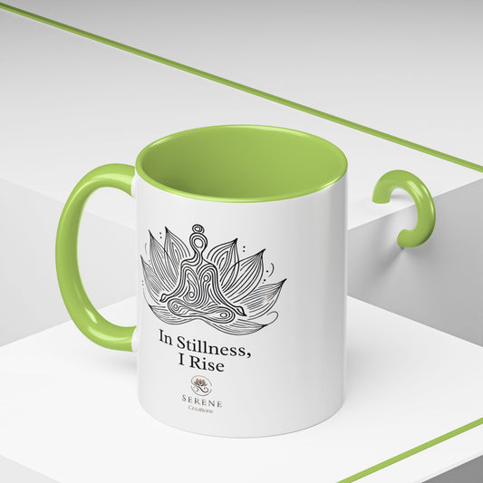 "In Stillness I Rise" Bundle – Inspirational Mug & T-Shirt Set