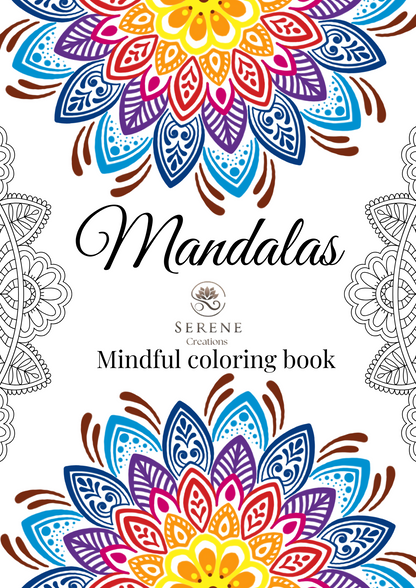 Printable Mandala Coloring Book | 20-Page Mindfulness & Relaxation PDF | Instant Download