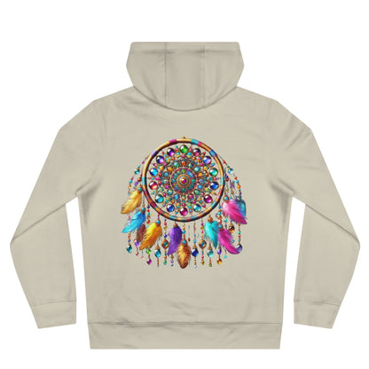 Mandala Dreamcatcher Fleece-Lined Hoodie – Cozy & Vibrant Comfort