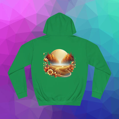Cozy Autumn Landscape Hoodie: Artistic Design with Comfort & Style