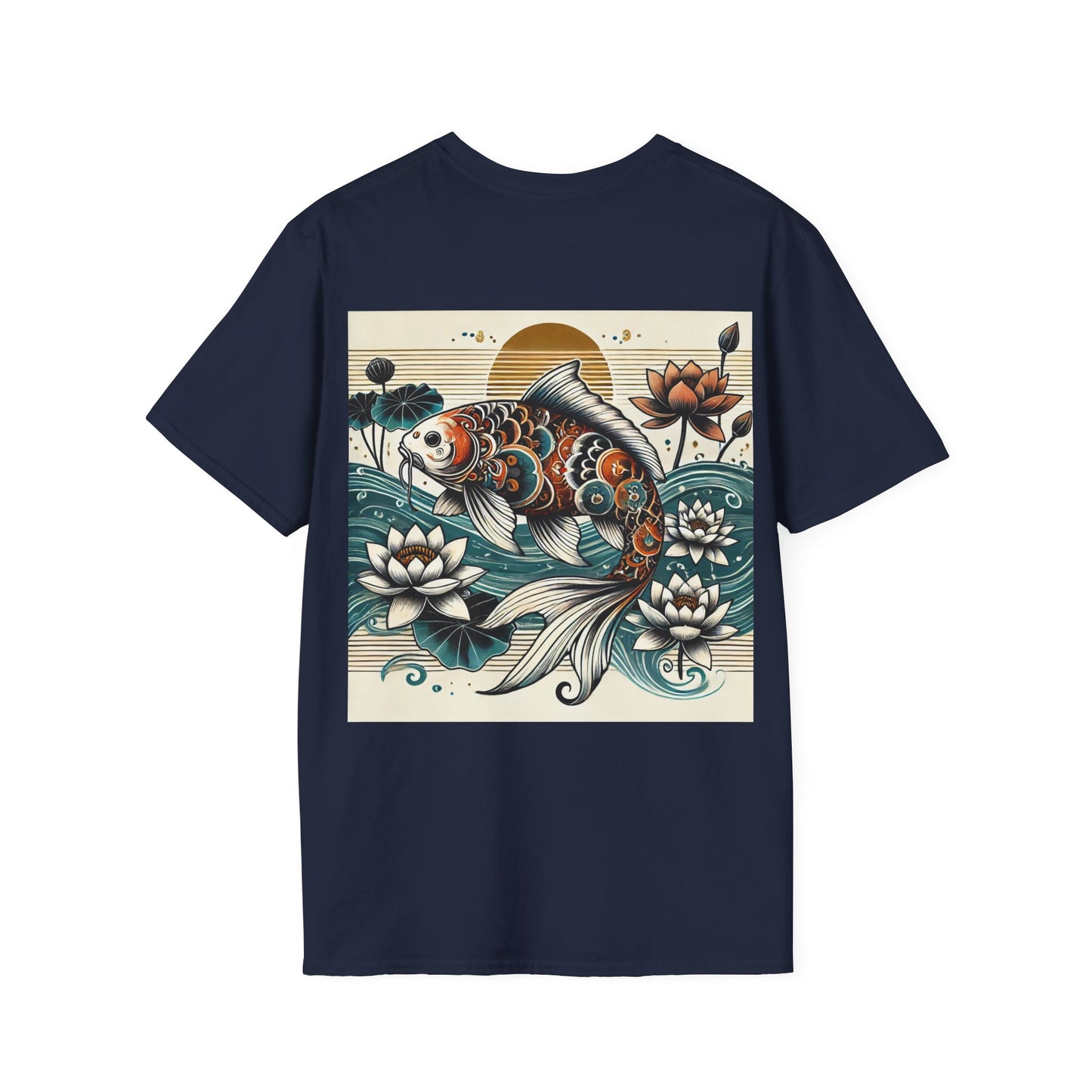 Koi Carp Serenity: Unisex Soft-Style T-Shirt for Comfort & Style