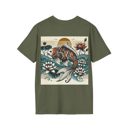 Koi Carp Serenity: Unisex Soft-Style T-Shirt for Comfort & Style