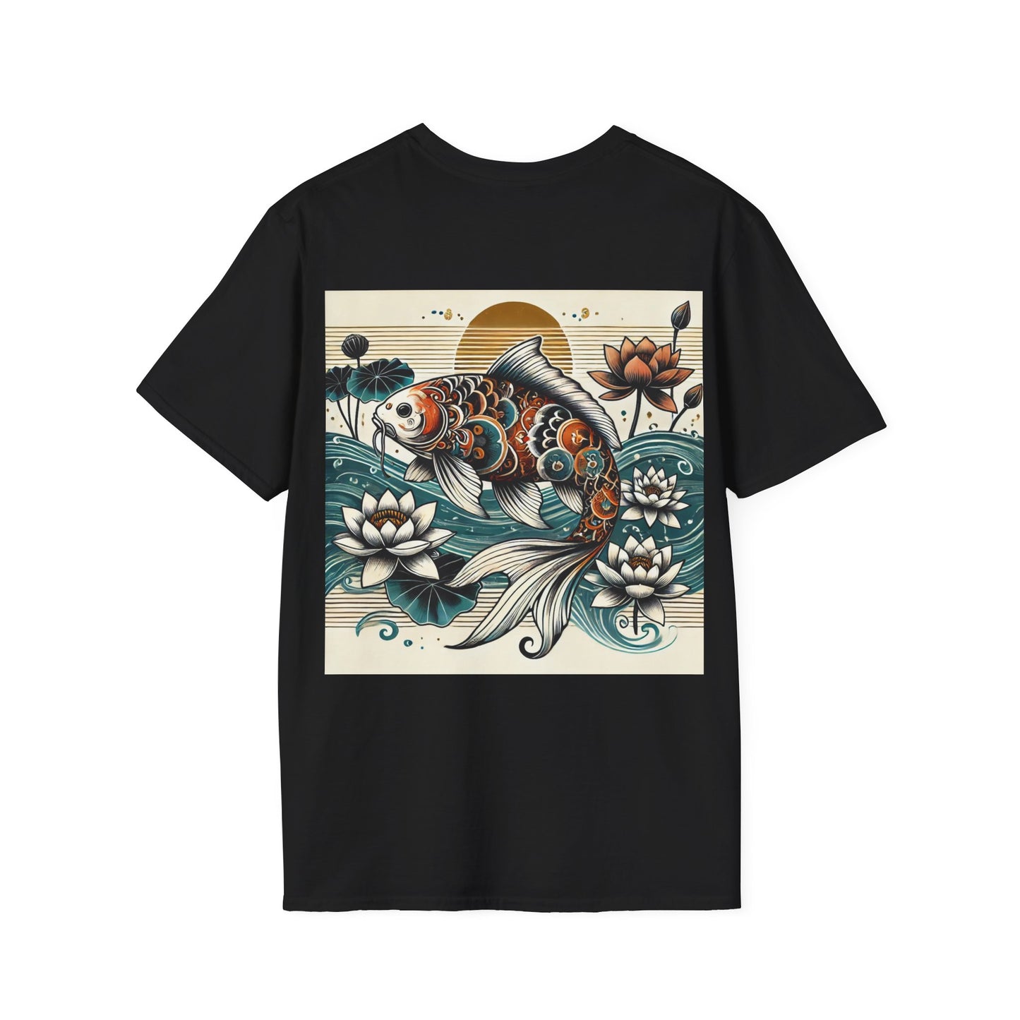 Koi Carp Serenity: Unisex Soft-Style T-Shirt for Comfort & Style