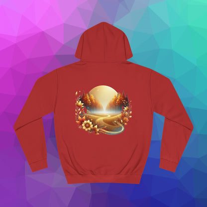 Cozy Autumn Landscape Hoodie: Artistic Design with Comfort & Style