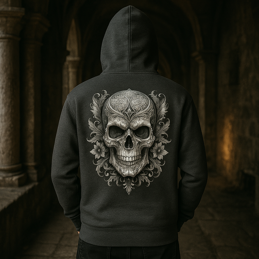 Skull Masterpiece Varsity Hoodie – Bold Style & Supreme Comfort