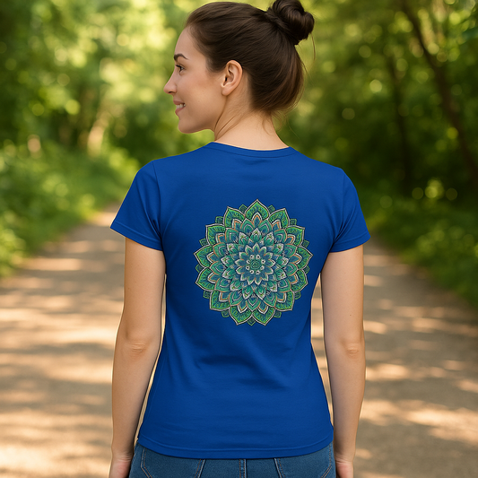 Enchanting Mandala Design Women's Softstyle Tee – Comfort Meets Elegance