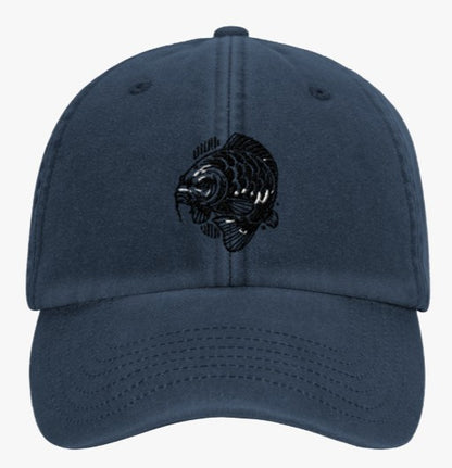 Angry Carp Vintage Dad Cap – Tijdloze stijl met een karperbite + Gratis verzending